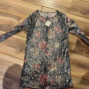 Free the people sequin blouse